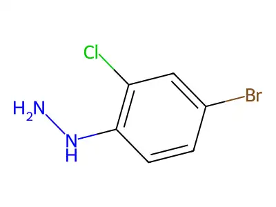 (4-Bromo-2-chlorophenyl)hydrazine structure