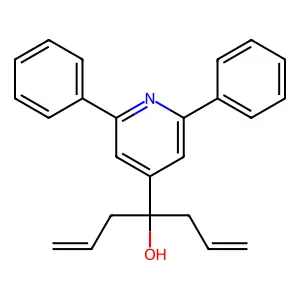 4-(2,6-Diphenylpyridin-4-yl)hepta-1,6-dien-4-ol structure