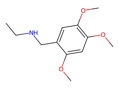 N-ethyl-N-(2,4,5-trimethoxybenzyl)amine structure