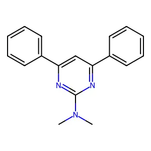 N,N-Dimethyl-4,6-diphenyl-2-pyrimidinamine structure