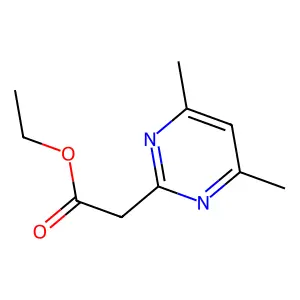 Ethyl 2-(4,6-dimethylpyrimidin-2-yl)acetate structure