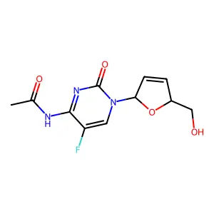 .beta.-D-N^4-Ac-D4FC structure