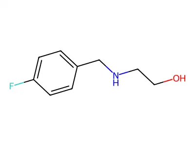 2-{[(4-Fluorophenyl)methyl]amino}ethan-1-ol structure