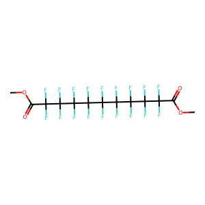 1,11-Dimethyl 2,2,3,3,4,4,5,5,6,6,7,7,8,8,9,9,10,10-octadecafluoroundecanedioate structure