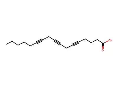 5,8,11-Heptadecatriynoic acid structure