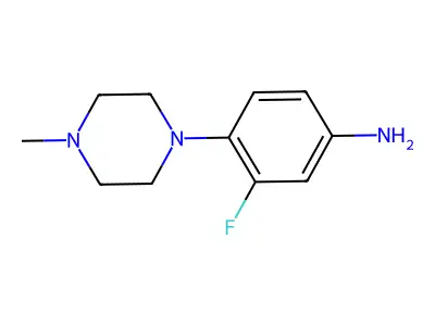 3-Fluoro-4-(4-methylpiperazin-1-yl)aniline structure