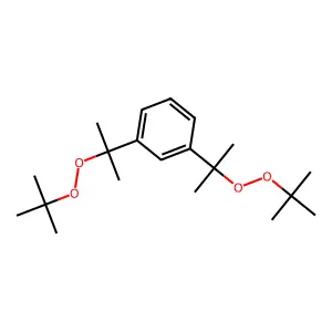(1,3-Phenylenebis(1-methylethylidene))bis(tert-butyl) peroxide structure
