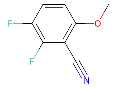 2,3-Difluoro-6-methoxybenzonitrile structure