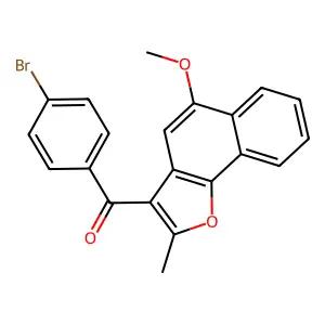(4-Bromophenyl)(5-methoxy-2-methylnaphtho[1,2-b]furan-3-yl)methanone structure