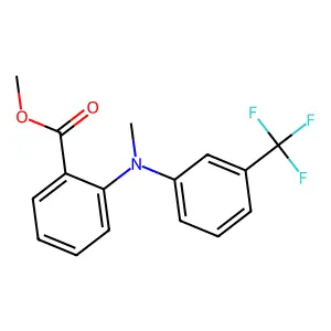 Benzoic acid, 2-[methyl[3-(trifluoromethyl)phenyl]amino]-, methyl ester structure