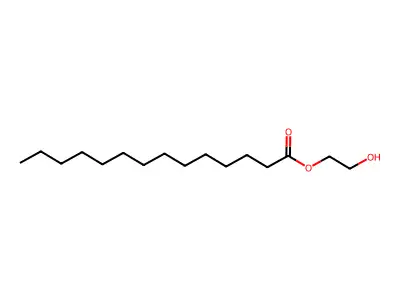 2-Hydroxyethyl tetradecanoate structure