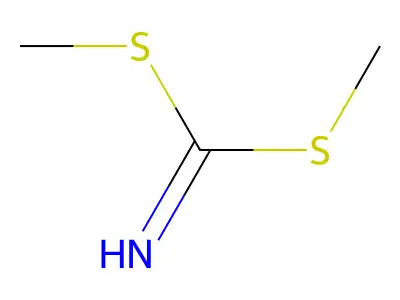 Bis(methylsulfanyl)methanimine structure