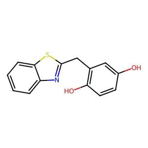 2-(1,3-Benzothiazol-2-ylmethyl)benzene-1,4-diol structure