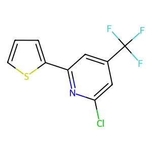 4-Picoline, 2-chloro-6-(2-thienyl)-alpha,alpha,alpha-trifluoro- structure