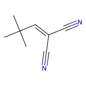 Malononitrile, neopentylidene- structure