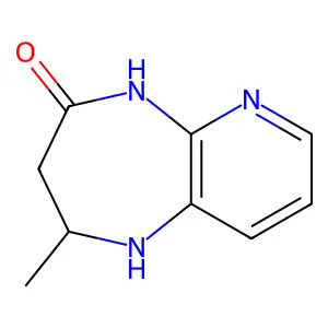 2-Methyl-1,2,3,5-tetrahydropyrido[2,3-b][1,4]diazepin-4-one structure