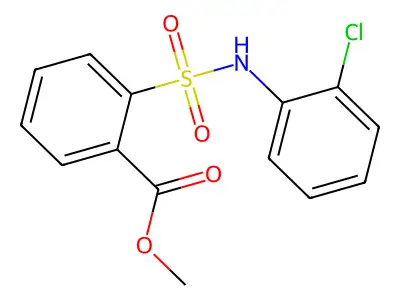 Methyl 2-[(2-chlorophenyl)sulfamoyl]benzoate structure