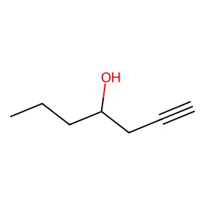 1-Heptyn-4-ol structure