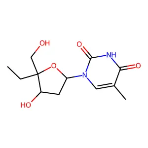 4'-C-Ethylthymidine structure
