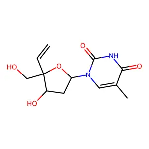 4'-vinylthymidine structure