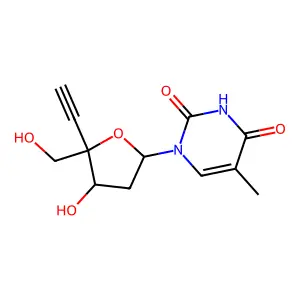Thymidine, 4'-C-ethynyl- structure