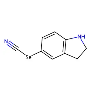Selenocyanic acid, 5-indolinyl ester structure