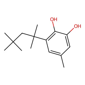 5-Methyl-3-(1,1,3,3-tetramethylbutyl)pyrocatechol structure