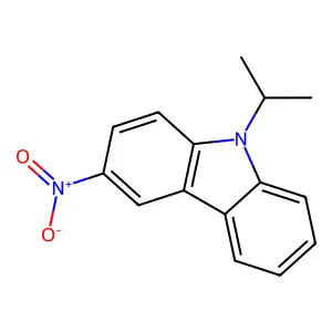 3-nitro-9-isopropyl-9H-carbazole structure