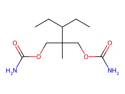 1,3-Propanediol, 2-(1-ethylpropyl)-2-methyl-, dicarbamate structure