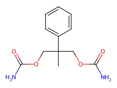 2-甲基-2-苯基-1,3-丙二醇双氨基甲酸酯 structure