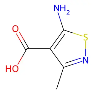 3-甲基-5-氨基异噻唑-4-甲酸 structure