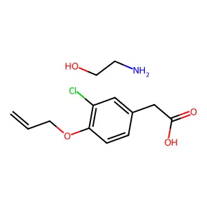 Alclofenac monoethanolamine complex structure