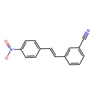 3-[2-(4-硝基苯基)乙烯基]苯甲腈 structure