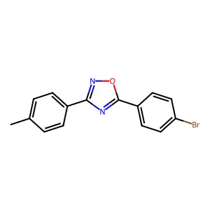 5-(4-Bromophenyl)-3-(4-methylphenyl)-1,2,4-oxadiazole structure