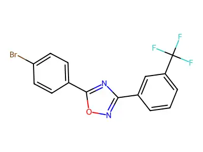 5-(4-Bromophenyl)-3-[3-(trifluoromethyl)phenyl]-1,2,4-oxadiazole structure