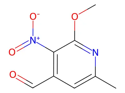 2-Methoxy-6-methyl-3-nitroisonicotinaldehyde structure