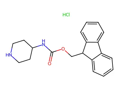 4-(Fmoc-amino)piperidine hydrochloride structure