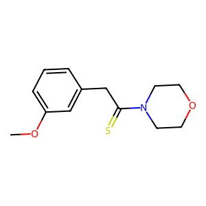 2-(3-Methoxy-phenyl)-1-morpholin-4-yl-ethanethione structure