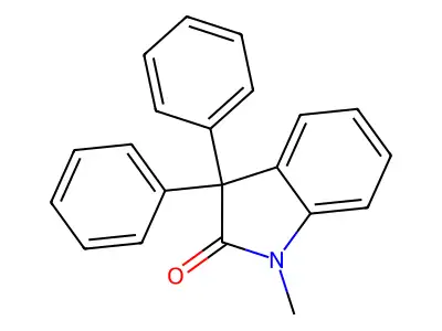 1-Methyl-3,3-diphenylindolin-2-one structure