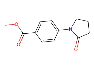 Methyl 4-(2-oxopyrrolidin-1-yl)benzoate structure