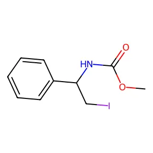 N-(2-碘-1-苯乙基)氨基甲酸甲酯 structure