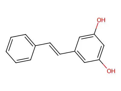 3,5-二羟基芪 structure