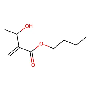 Butyl 3-hydroxy-2-methylidenebutanoate structure