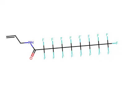N-Allylperfluorononanamide structure