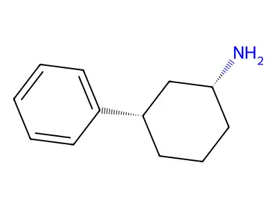 (1R,3S)-3-phenylcyclohexan-1-amine structure
