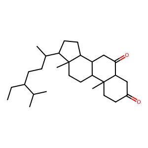 Stigmastane-3,6-dione structure