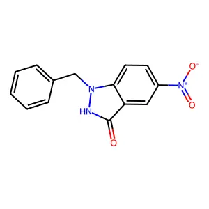 1-benzyl-5-nitro-2H-indazol-3-one structure