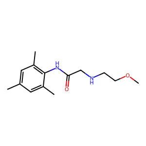 Acetanilide, 2-((2-methoxyethyl)amino)-2',4',6'-trimethyl- structure