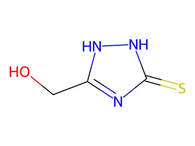5-(Hydroxymethyl)-1,2-dihydro-1,2,4-triazole-3-thione structure