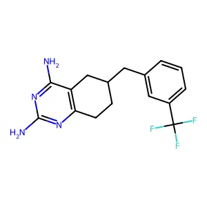 6-(3-Trifluoromethyl-benzyl)-5,6,7,8-tetrahydro-quinazoline-2,4-diamine structure